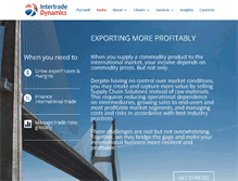 Tablet Screenshot of intertradedynamics.com